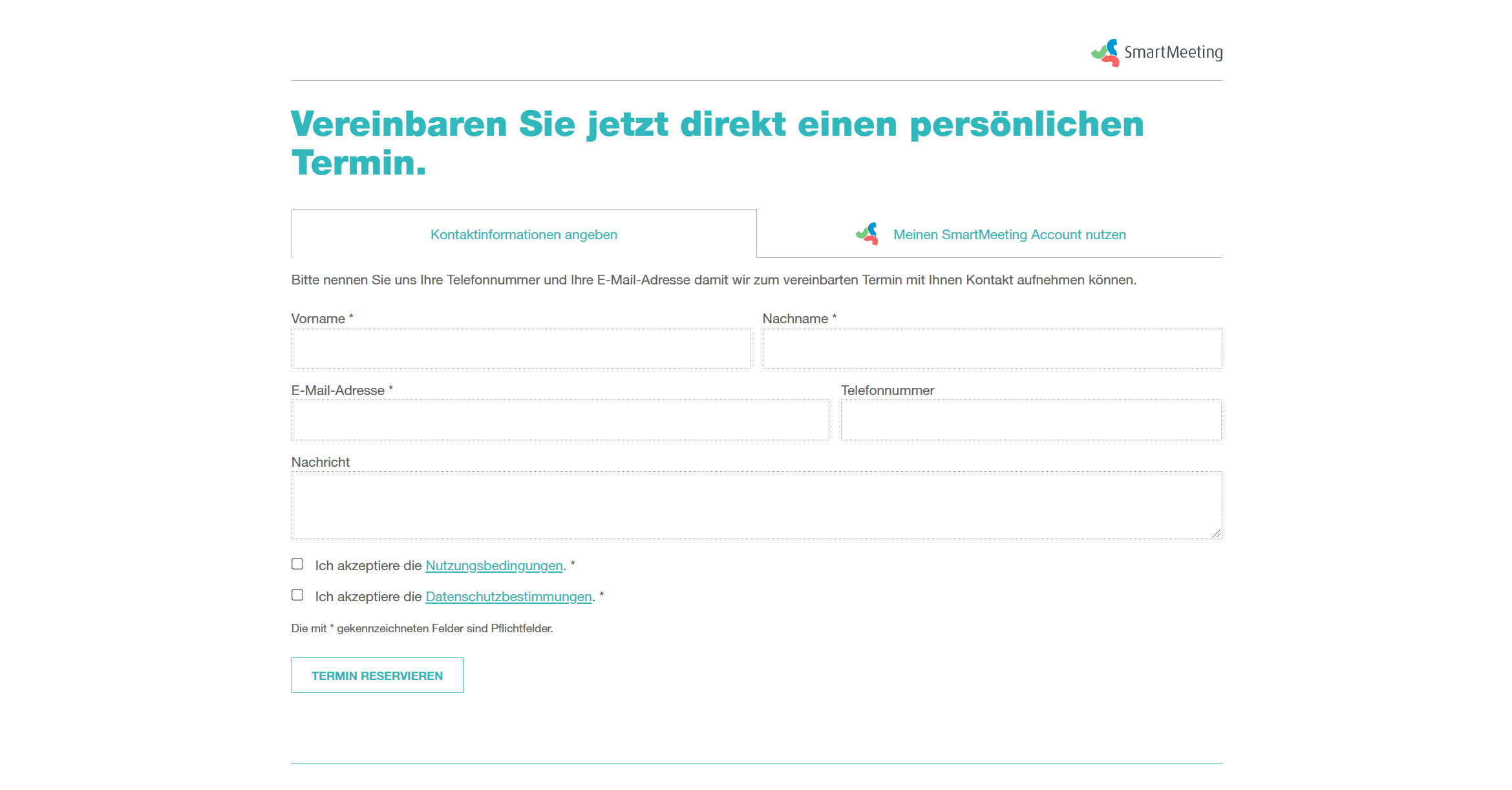 Screenshot des integrierten Plugins in die Baumann & Baumann Webseite