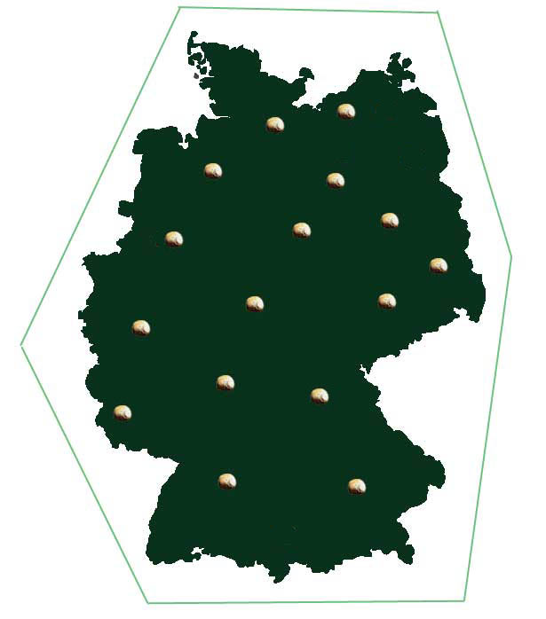 Karte als Beispiel nicht Maßstabsgetreu