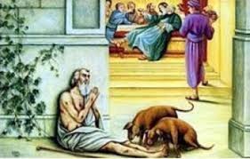 "Tu as reçu le bonheur, et Lazare, le malheur. Maintenant, lui, il trouve la consolation, et toi la souffrance". (Luc 16.19,31) d