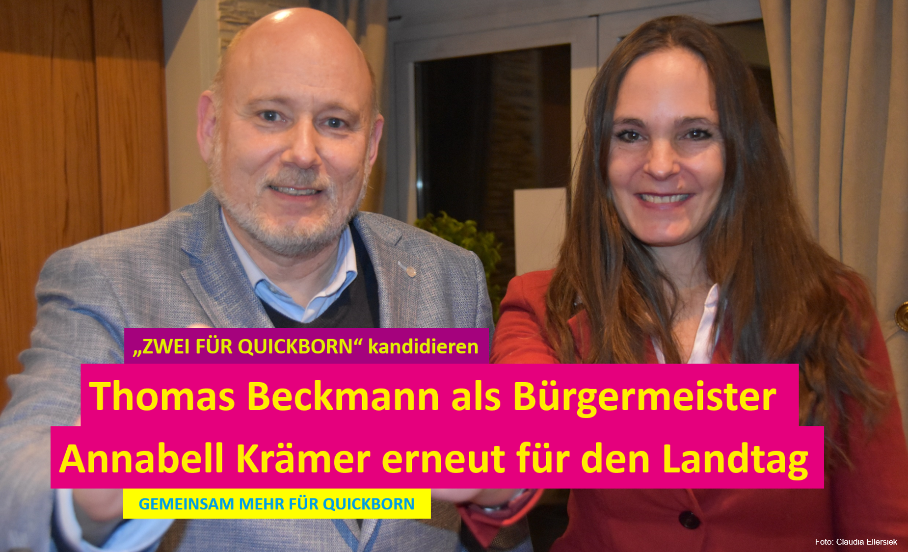 „Zwei für Quickborn“ – FDP eröffnet Bürgermeister-Wahlkampf