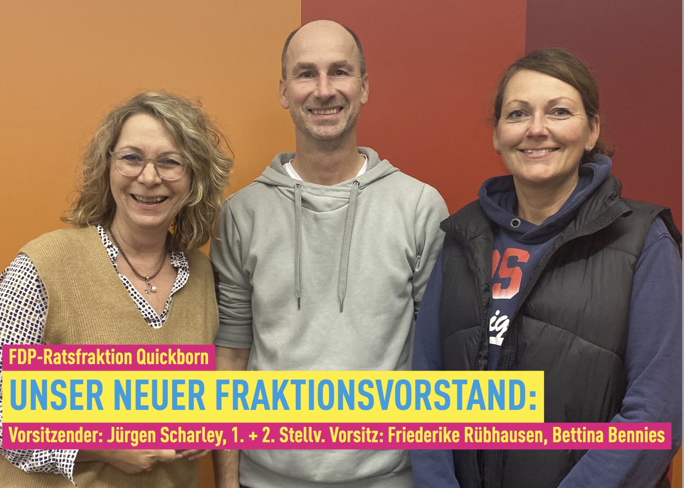 +++ Jürgen Scharley ist neuer Fraktionsvorsitzender +++ FDP-Fraktion mittlerweile 24-köpfig +++ Vielen Dank, liebe Annabell! +++