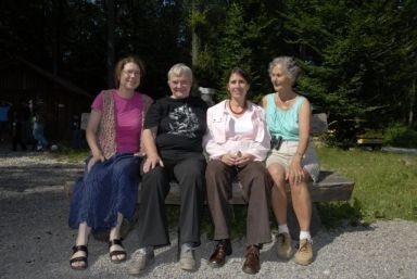 Die vier Gründerinnen der NAJU-Gruppe: Friederike Strauß, Gisela Friederich, Bettina Saier, Ingrid Müller