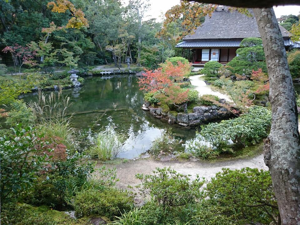 The tea house in front Garden