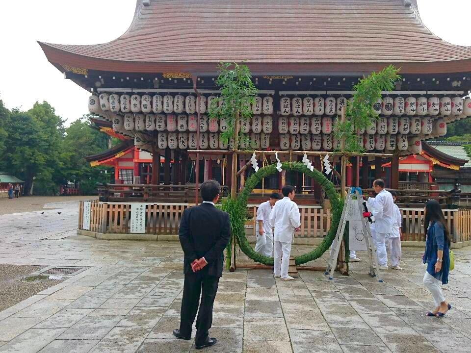 八坂神社の茅の輪