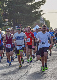 Départ et premier km du 10 km et du semi-marathon