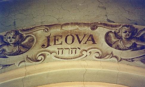 JEOVA dans une église en Italie et le Tétragramme - Chiesa di san Lorenzo Parma -Tous ceux qui invoqueront le Nom de Jéhovah seront sauvés, car sur le mont Sion il y aura des rescapés comme l'a dit Jéhovah et à Jérusalem des survivants que Yahvé appelle.