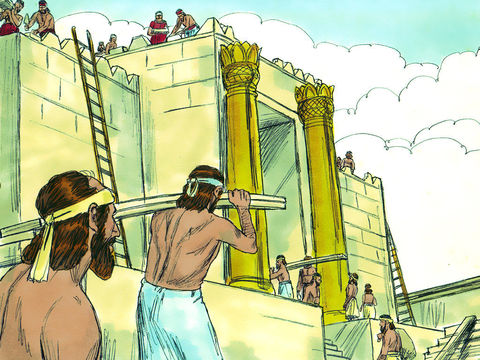 Les prophètes Aggée et Zacharie encouragent la reprise des travaux de reconstruction du Temple de Jérusalem pendant le règne de Darius Ier. Zorobabel et le grand-prêtre Josué, reprennent la reconstruction de la maison de Dieu à Jérusalem.