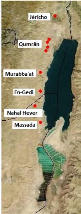 Le désert de Judée et les manuscrits de la mer Morte- Jéricho, Qumrân, Murabba'at, En-Gedi, Nahal Hever, Massada.
