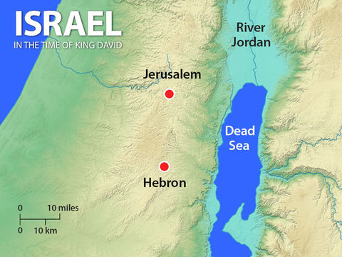 Quand le roi David s’empare de la ville de Jérusalem qui appartient alors aux Jébusiens, il en fait sa capitale. Jérusalem devient « la ville de David ». Après avoir régné 7 ans à Hébron, il règnera encore 33 ans à Jérusalem.