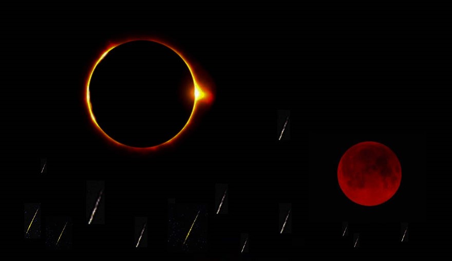 Le Soleil, la lune et les étoiles s'obscurcissent