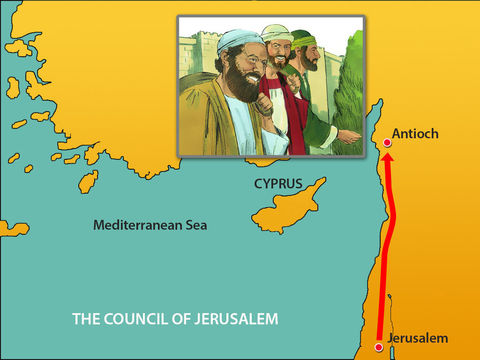 En passant par les villes, ils recommandaient aux frères d'observer les décisions des apôtres et des anciens de Jérusalem.