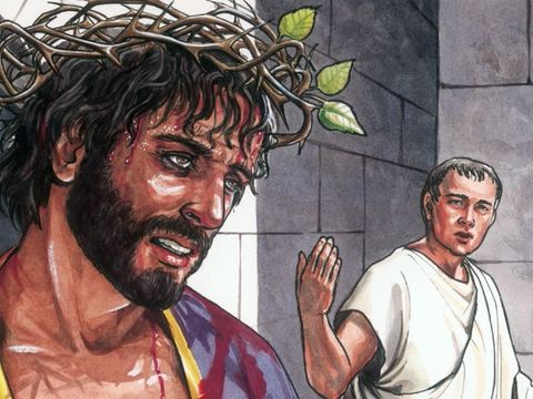 Pilate ne veut pas mettre à mort Jésus, mais les chefs religieux juifs réclament avec force sa mort.