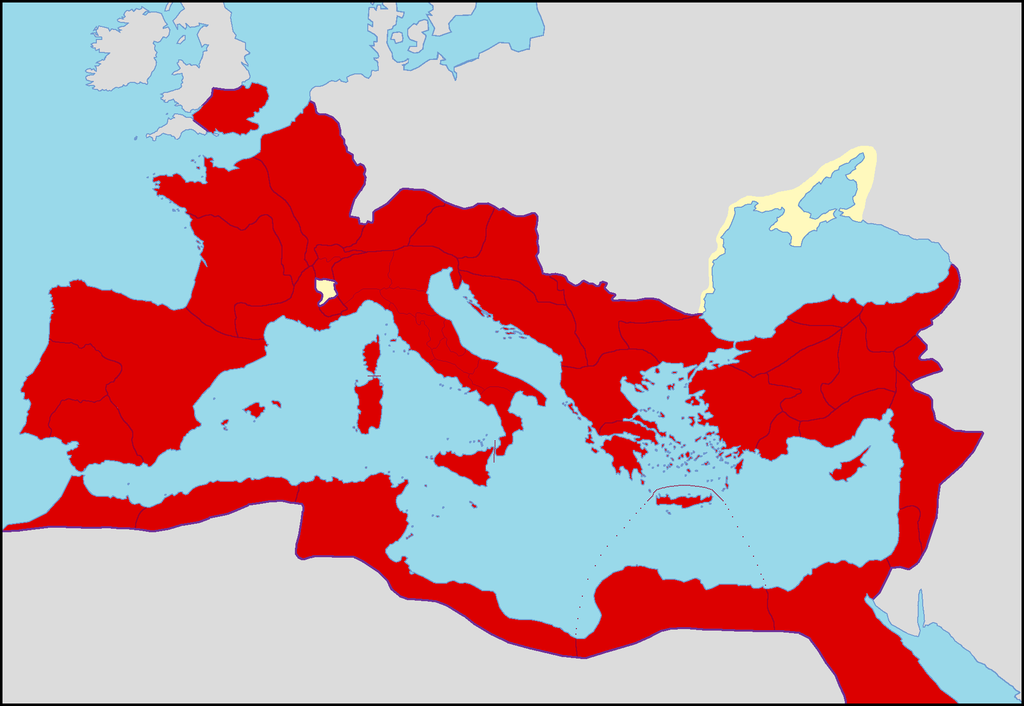Rome domine le pourtour méditerranéen aux débuts du christianisme