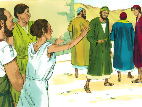 A Philippes, Paul et Silas sont suivis pendant plusieurs jours par une servante qui est possédées par un esprit de divination et qui procure un grand profit à ses maîtres. 