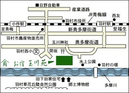 玉川苑（東京都羽村市）地図