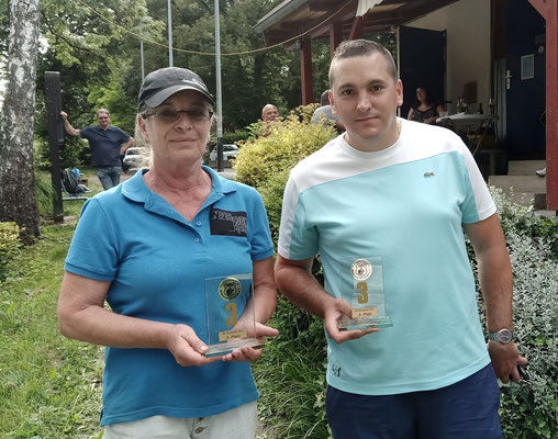 Platz 3  Ute Stickel und Yoann Grassi
