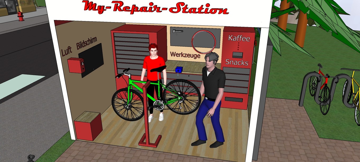 Du hast zuhause keine Werkzeuge, keine Ersatzteile und kein Platz für eine gescheite Reparatur? Mit der My-Repair-Station gehören diese Probleme der Vergangenheit an!