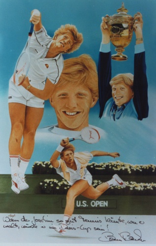 Boris Becker, Collage by Joachim Thiess