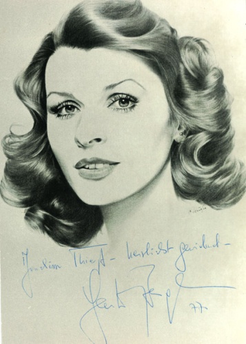 Senta Berger, Portrait by Joachim Thiess