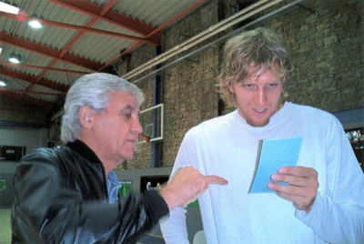 Dirk Nowitzki und Joachim Thiess