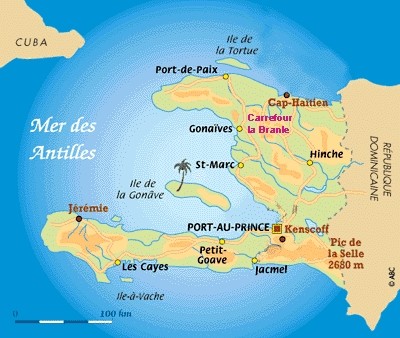 Carte haiti