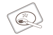 タブレットで絵を描いている様子
