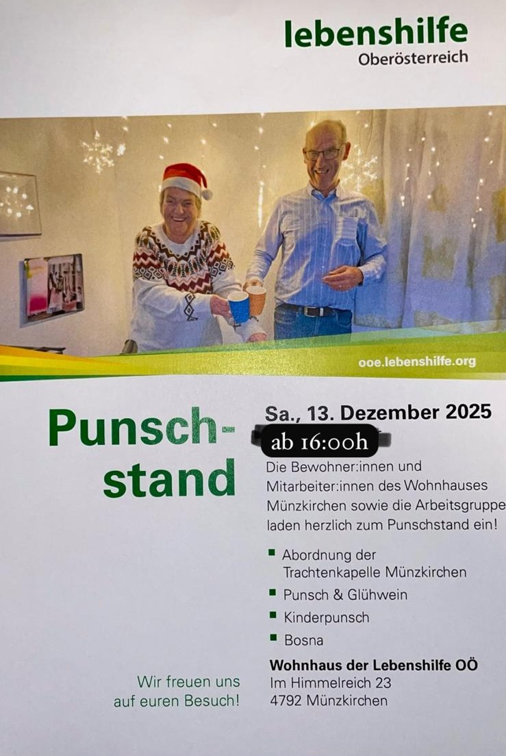 Punschstand der Lebenshilfe