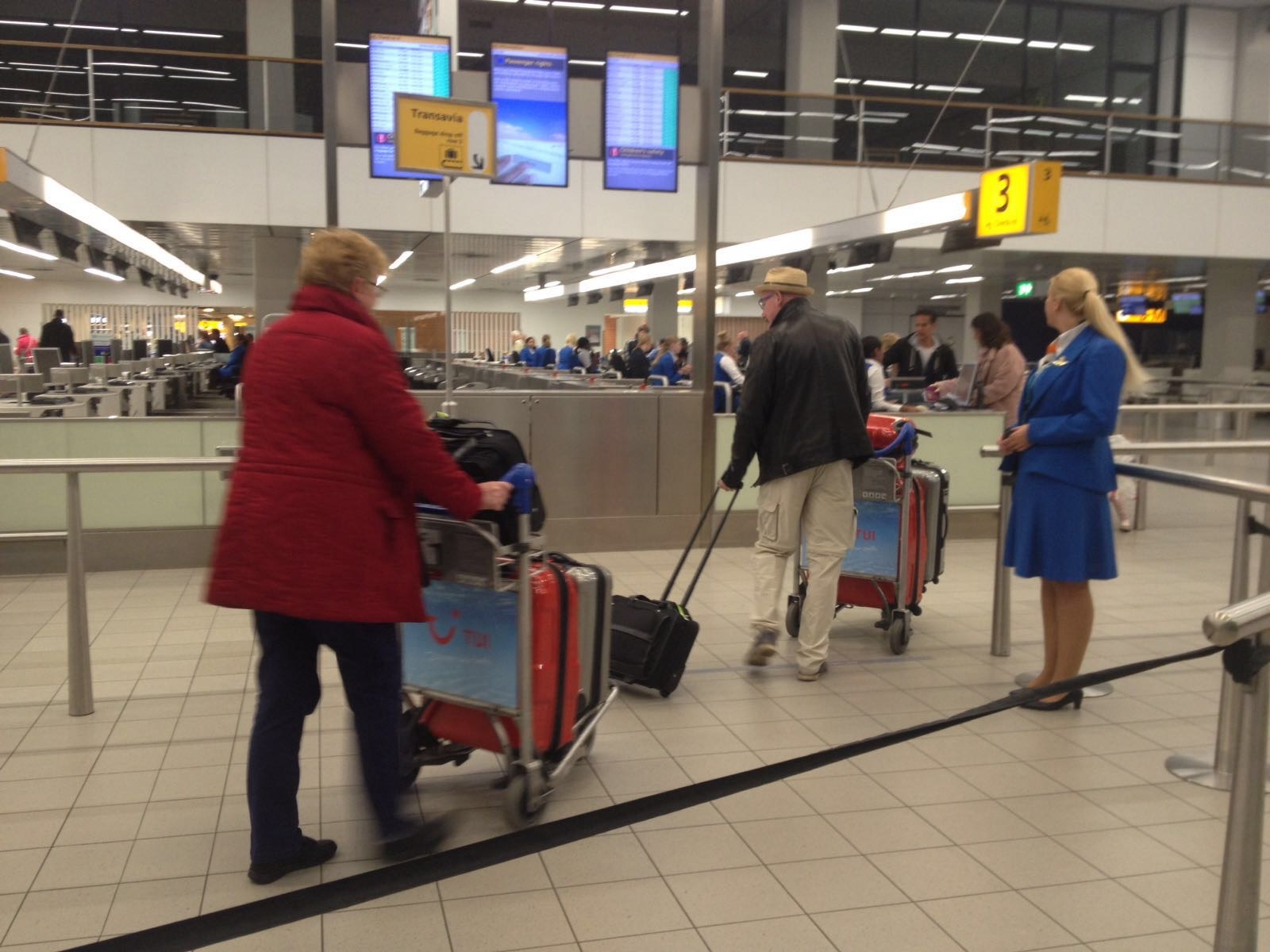 At Schiphol airport quite early in the morning