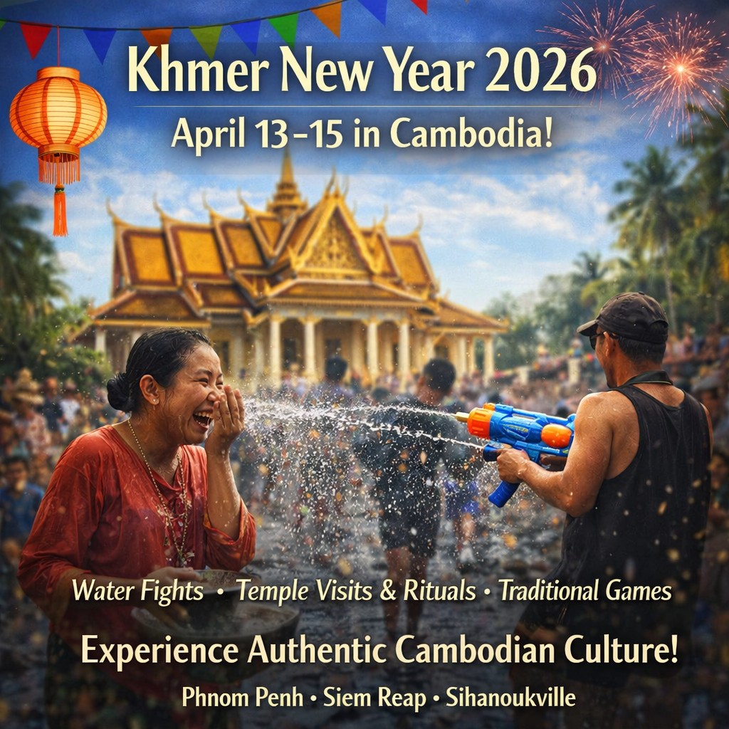 Khmer New Year 2026 Cambodia (April 13–15) – Travel Guide & Tips