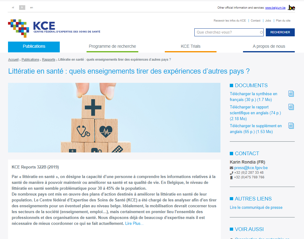 Litteratie En Sante Quels Enseignements Tirer Des Experiences D Autres Pays Pratiques En Sante