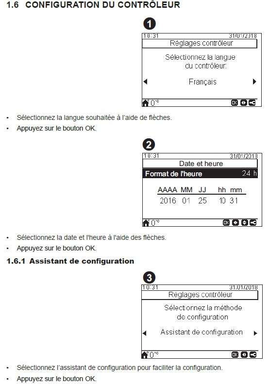 Passage en mode "assistant de configuration"
