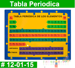 tabla periodica didactico de foamy para primaria