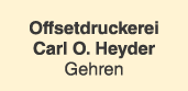 Carl O.Heyder Offsetdruckerei (Gehren)