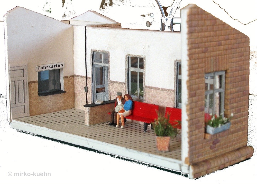 Blick in den Haltepunkt Alt Lanckenau