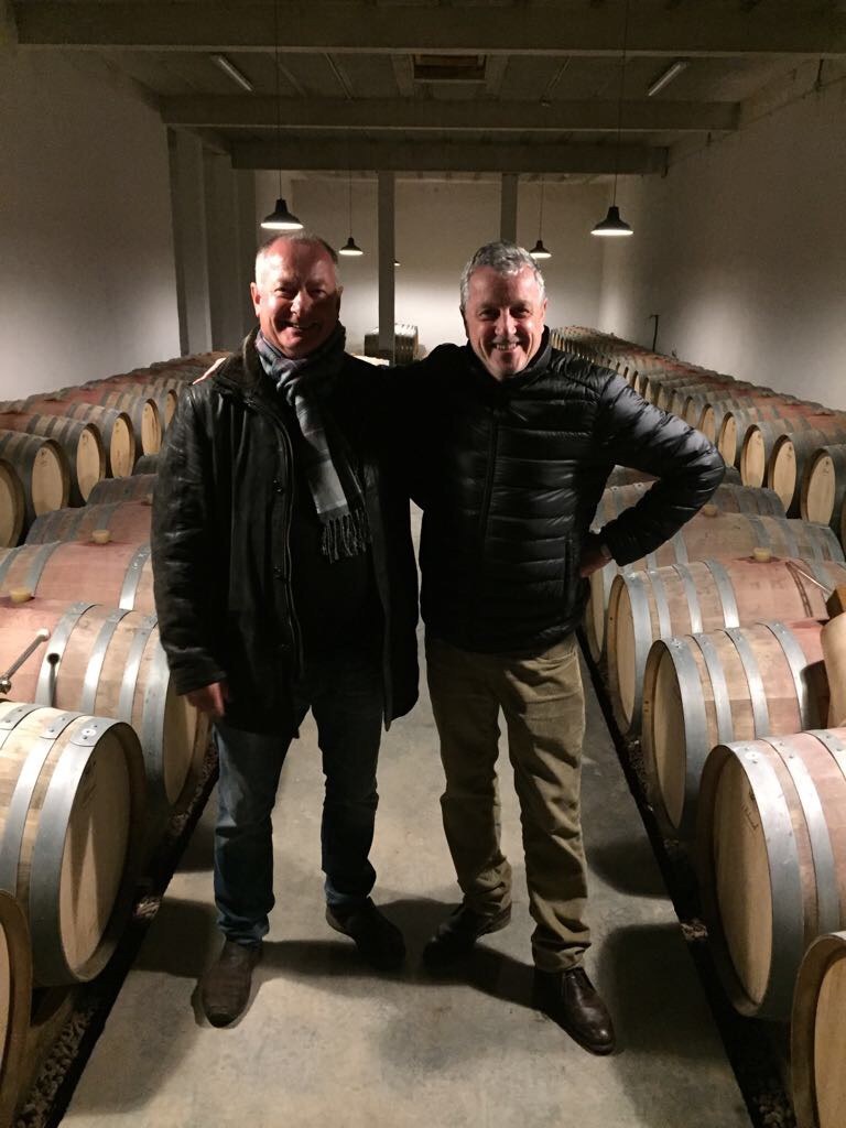 Fassprobe bei Philippe Chesnelong vom Weingut les Creisses