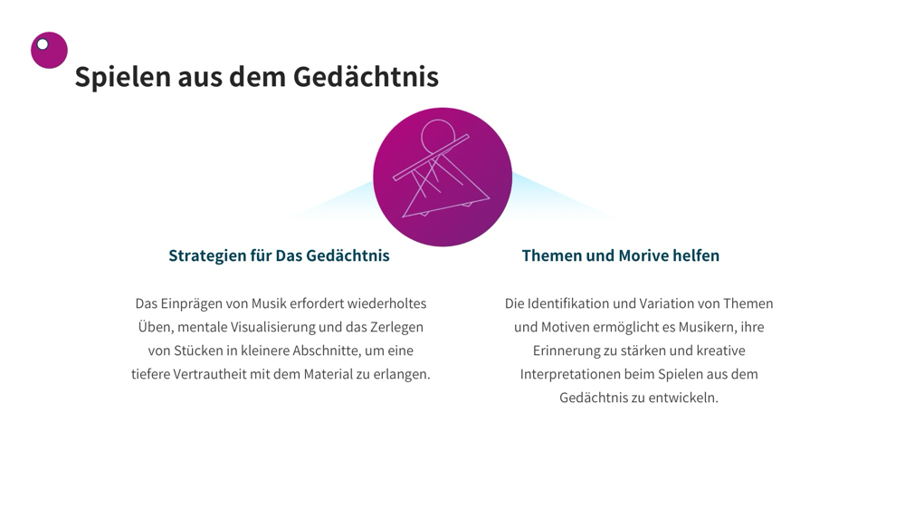Gedächtnistraining im Instrumentalspiel