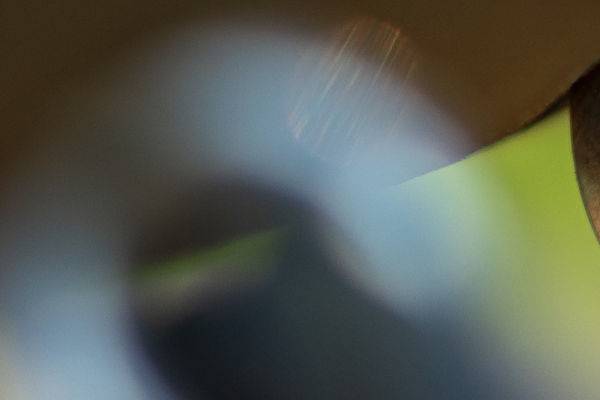 Vergrößerung vor der Schärfeebene / Enlargement in front of focus plane