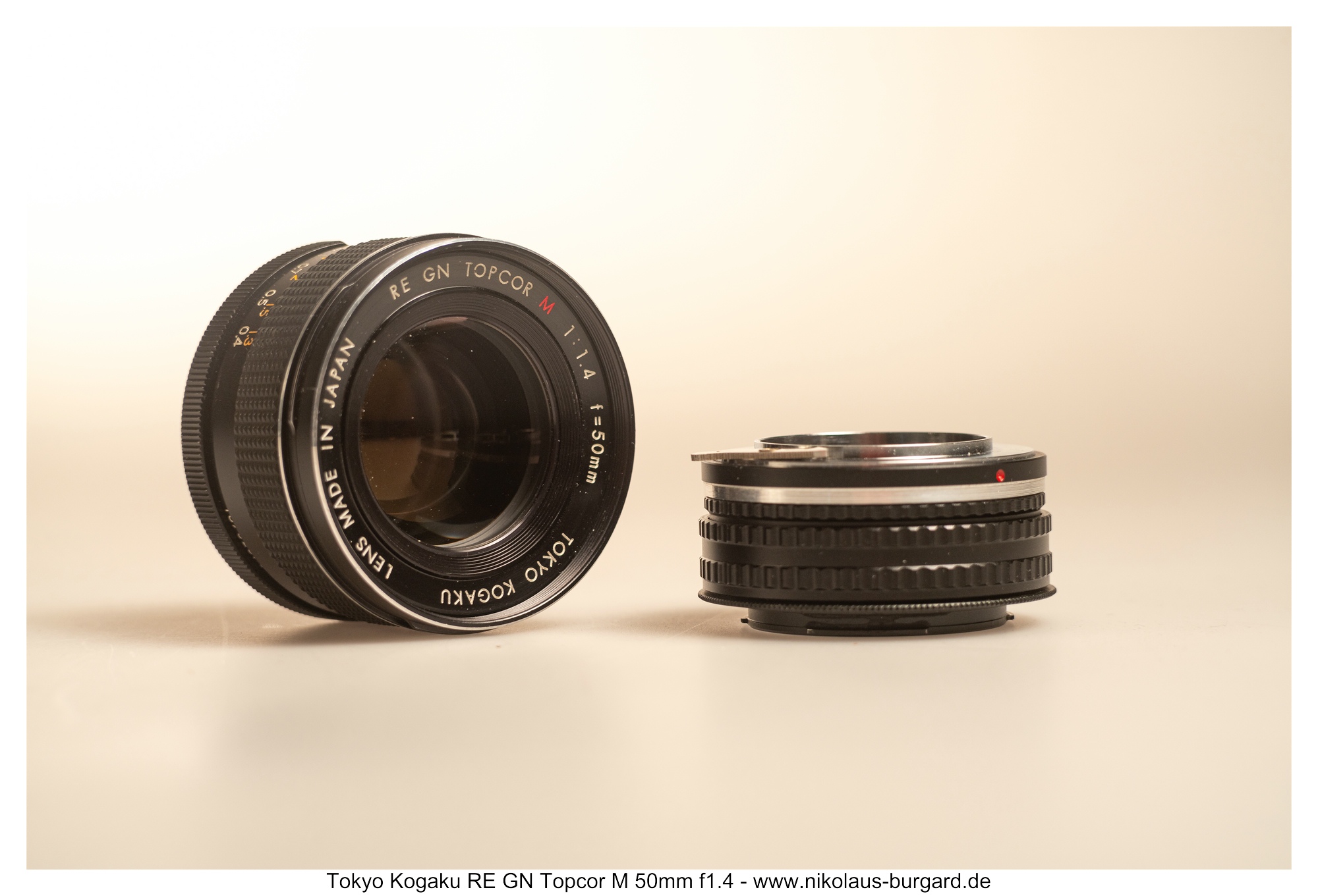 Tokyo Kogaku RE GN Topcor M 50mm f1.4 - Nikolaus-Burgard.de Tokyo Kogaku RE GN Topcor M 50mm f1.4 - Nikolaus-Burgard.de