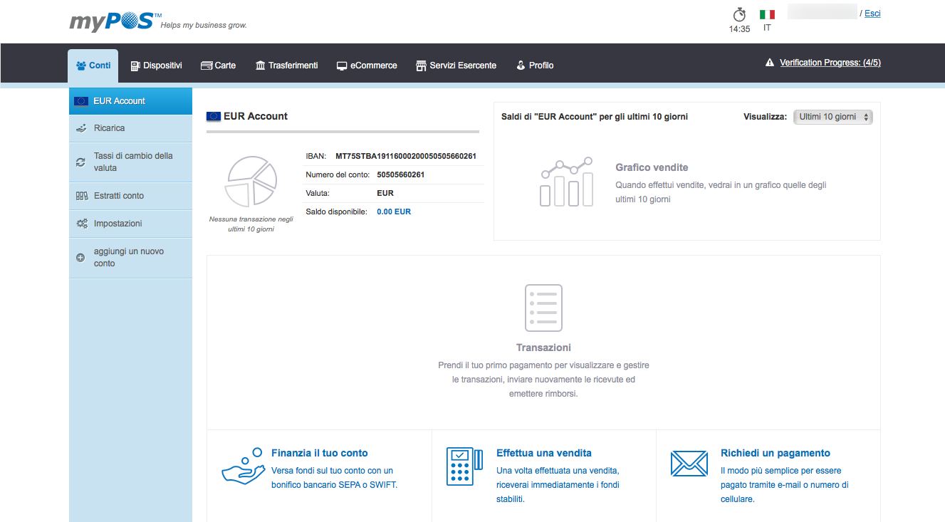 Conto corrente mypos yetisolution applicazioni web Conto corrente bancario zero spese