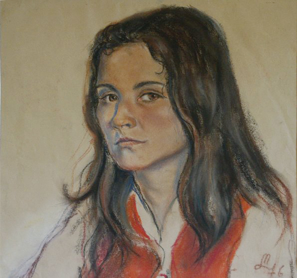 1976 pastel, papier 40x35cm