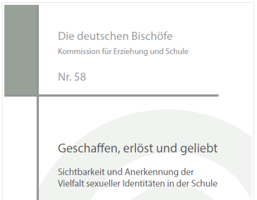 Gemeinsame Erklärung zu "Geschaffen, erlöst, geliebt"