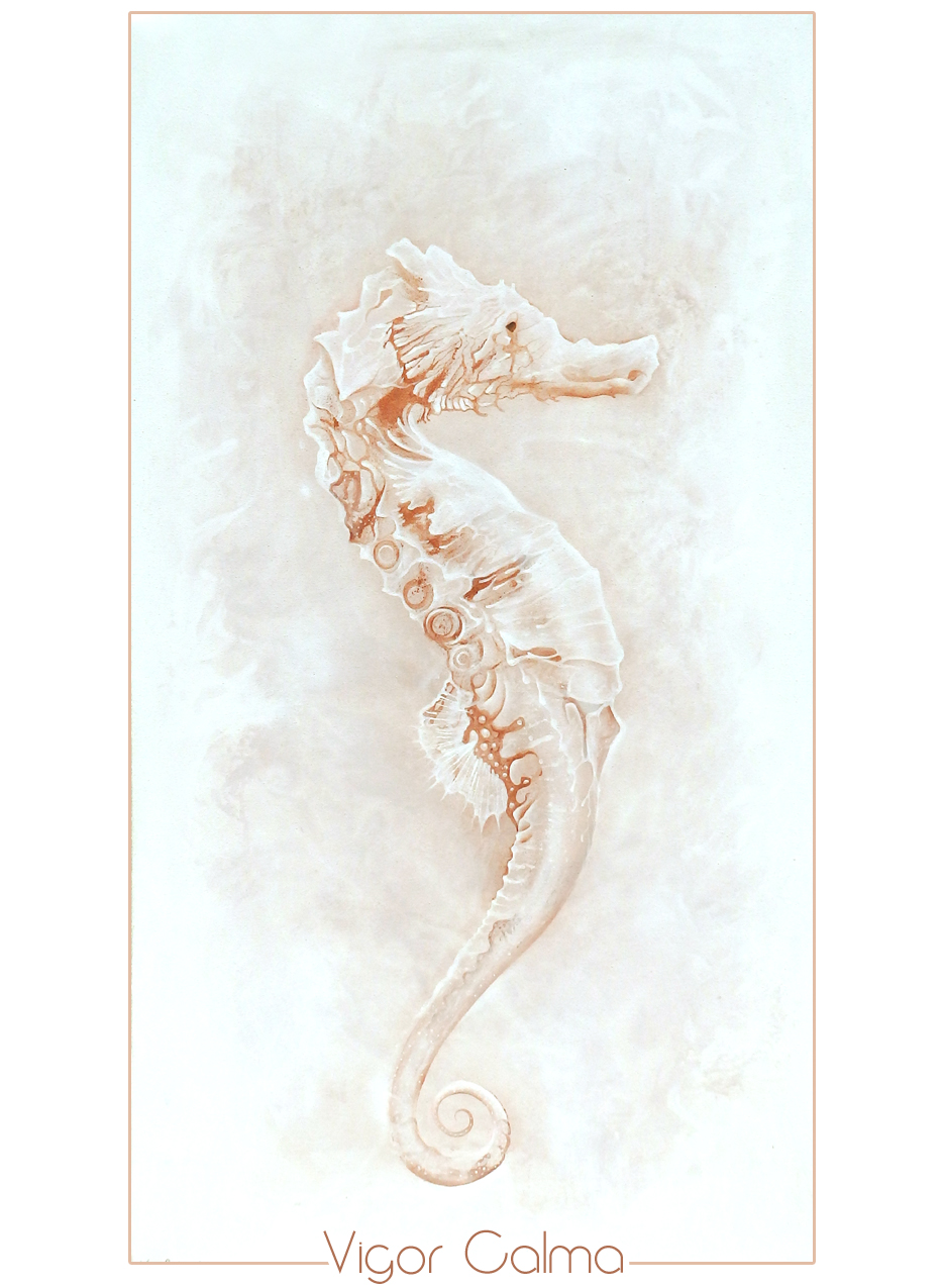 Seahorse, acrylic on canvas, 75 X 100 cm, SOLD