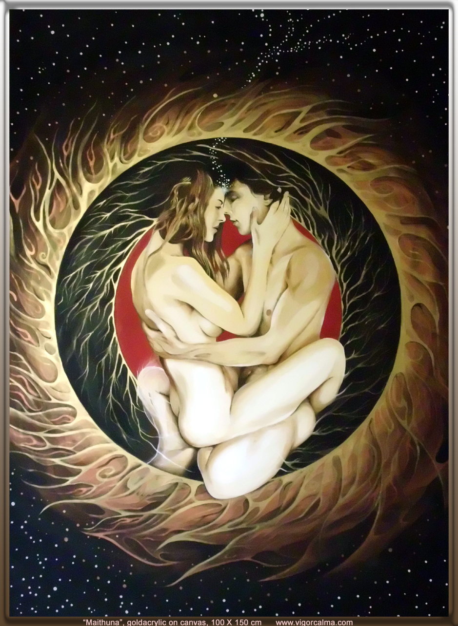 Maithuna, acrylic on canvas, 150 X 180 cm, Sold, Vigor Calma, sold