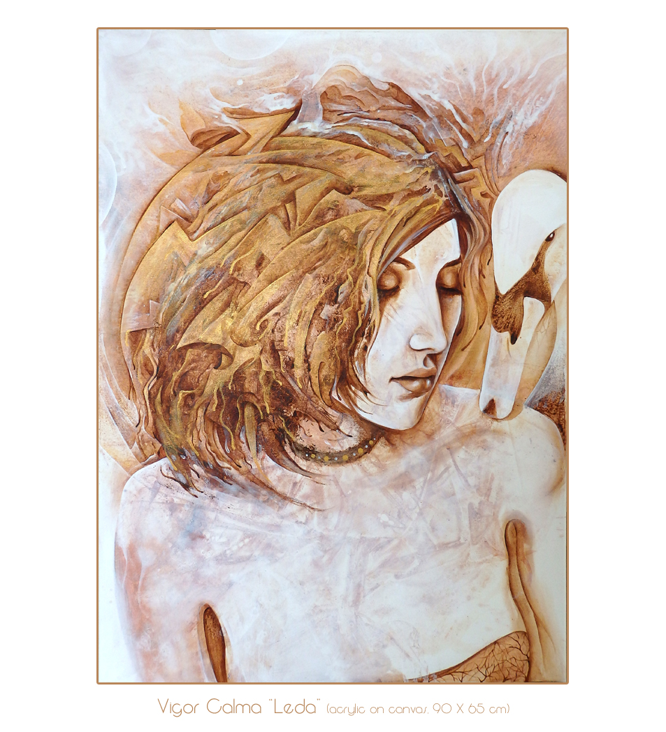 Leda, acrylic on canvas, 60 X 90 cm, SOLD