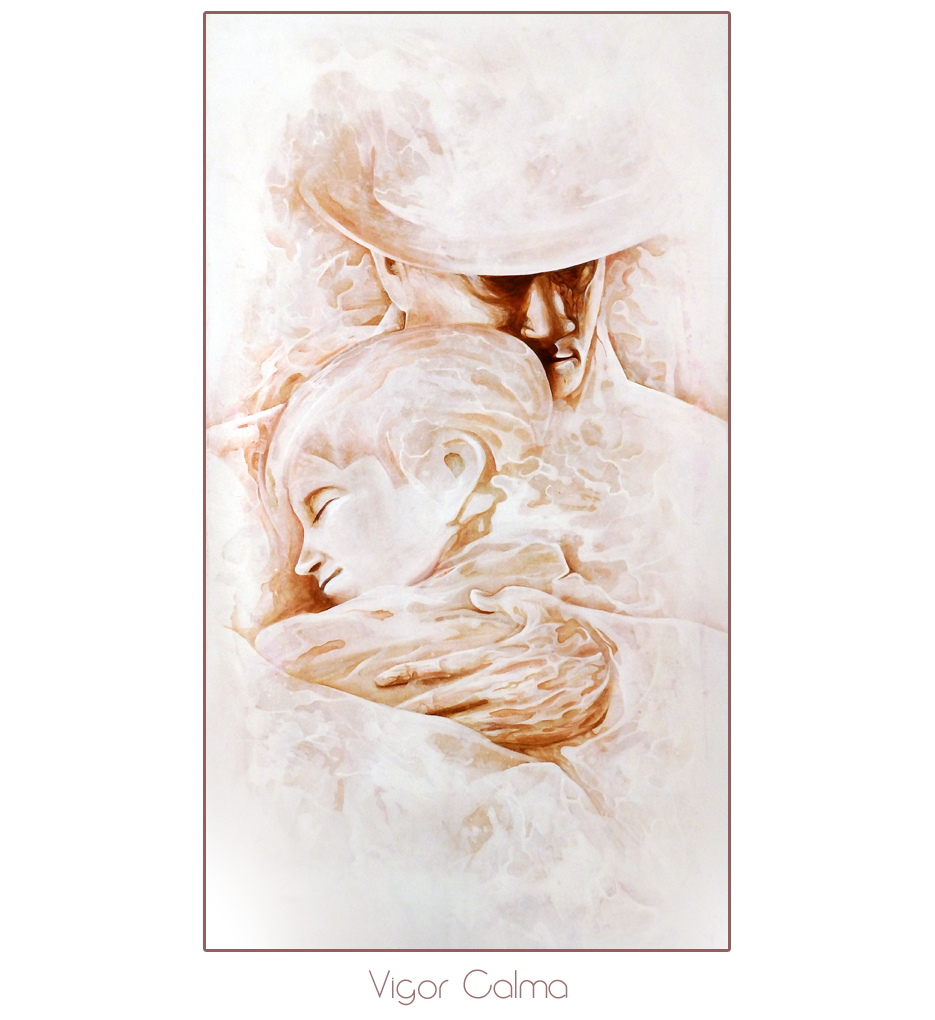 Fatherwound Healed, acrlic on canvas, 140 X 75 cm, destroyed