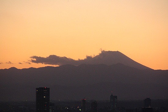 すっかり太陽が沈みました