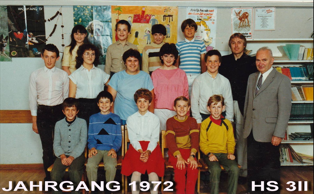 Jahrgang 1972 - Hauptschule / 3II Klasse