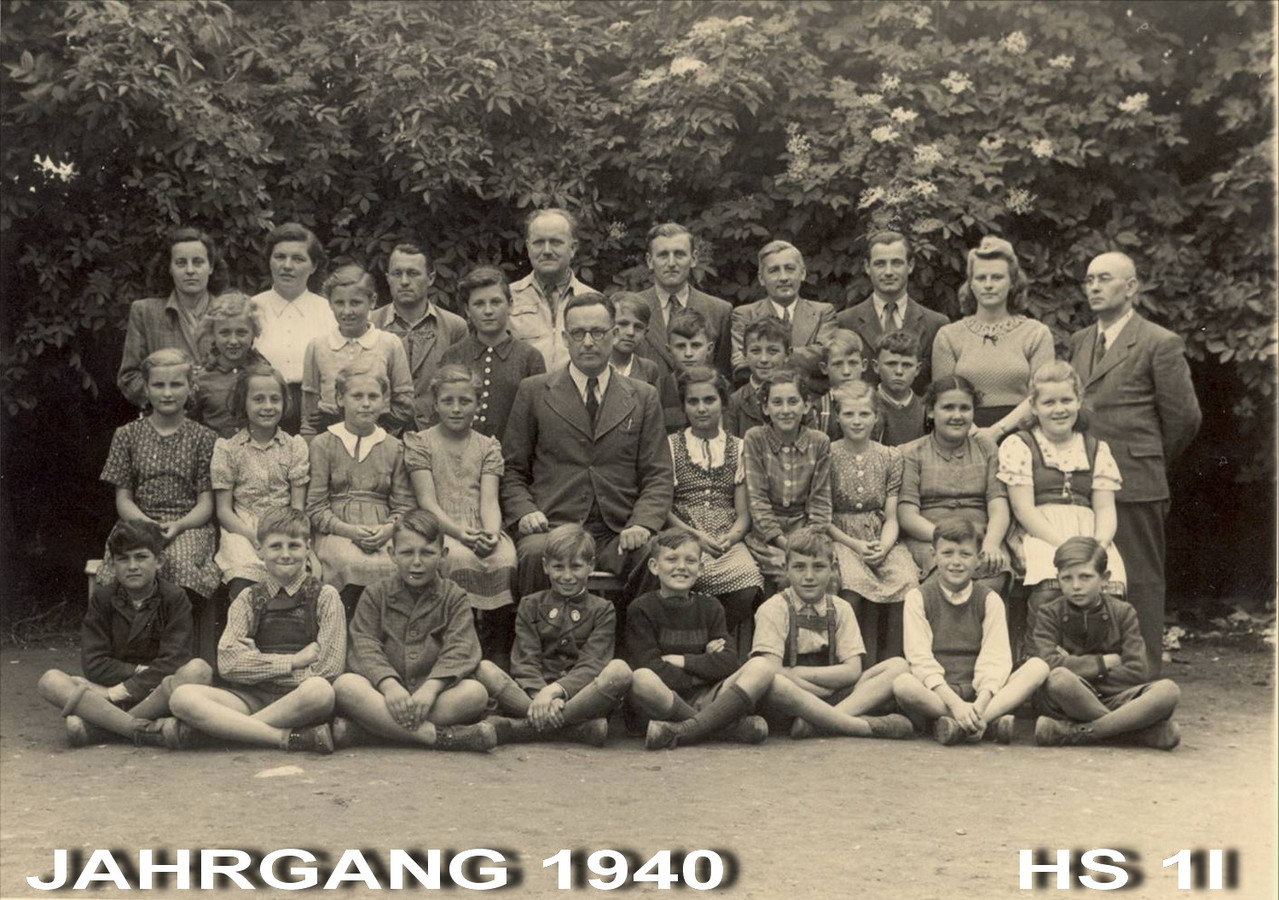 Jahrgang 1940 - Hauptschule / 1I Klasse