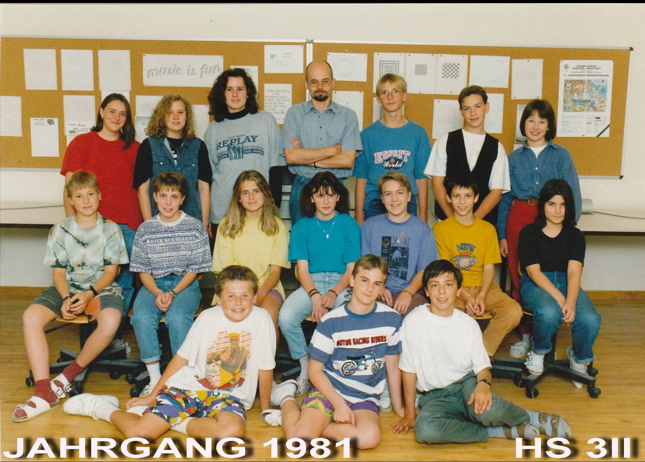 Jahrgang 1981 - Hauptschule / 3II Klasse