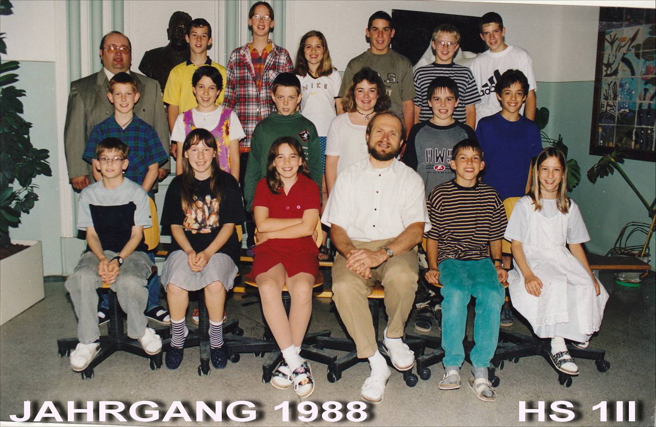 Jahrgang 1988 - Hauptschule / 1II Klasse